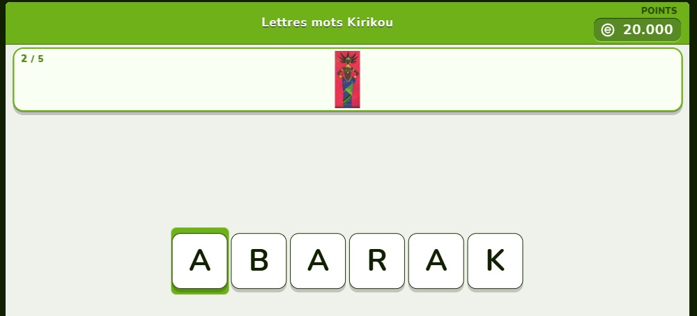 Kirikou et Educaplay, activité en maternelle