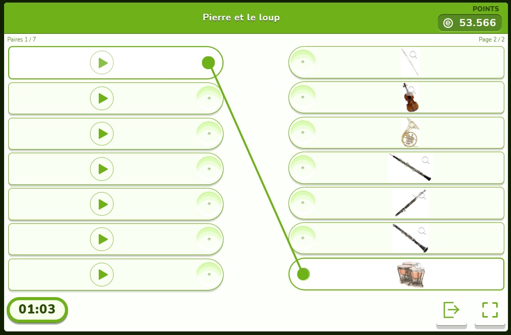 Pierre et le loup : activité pédagogique  musicale en maternelle avec les TICE.