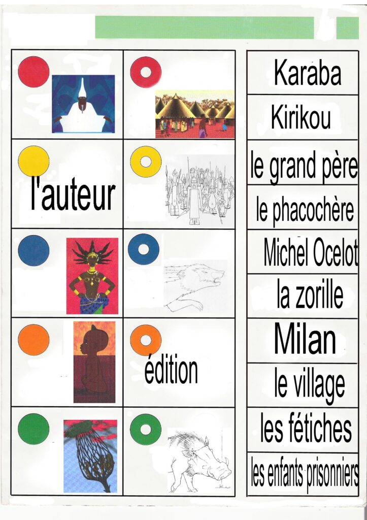 Logico  version papier, activité pour la maternelle.