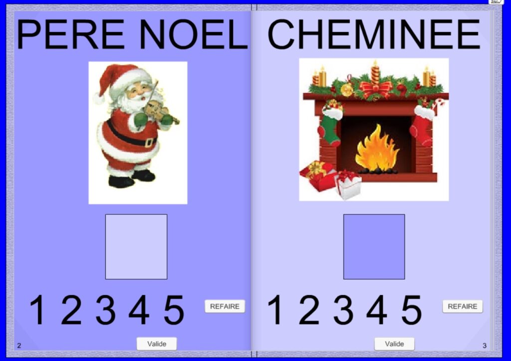 maternelle Noël Syllabes pédagogie TICE