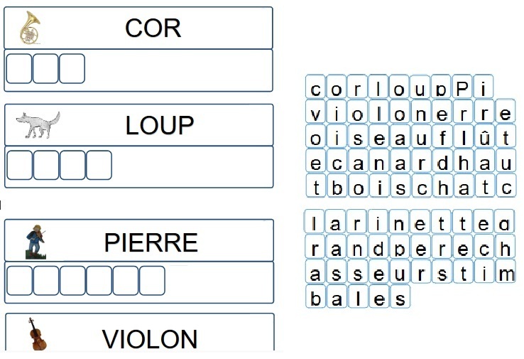 Maternelle, albums, moyenne section, atelier autonome, lettres, mots,