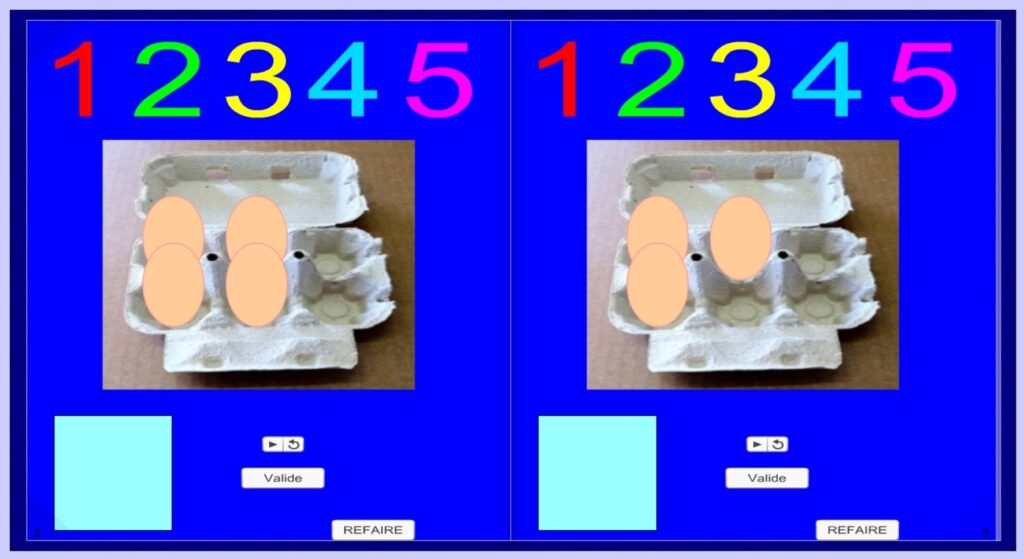 Mathématiques maternelle numération enseignement Didapages TICE