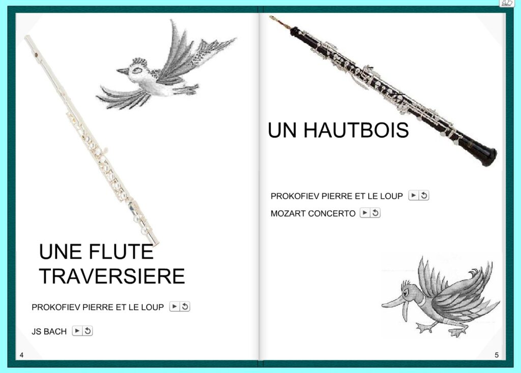 Pierre et le loup album conte musical en maternelle avec Didapages et les TICE