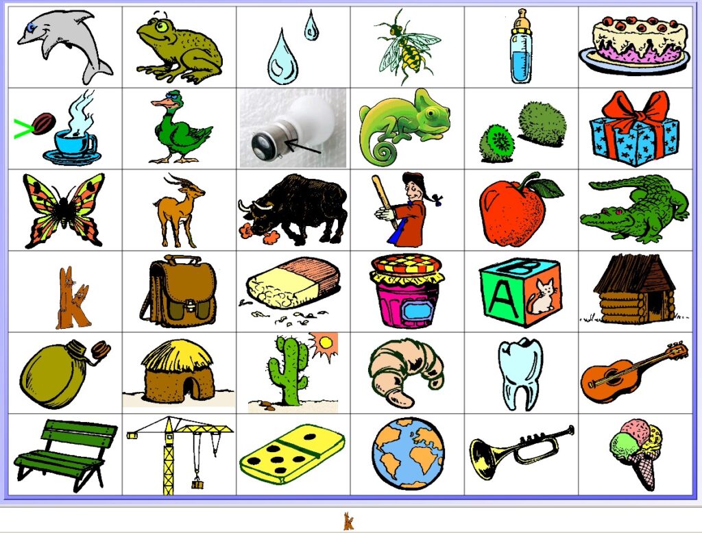 Les alphas en maternelle avec les TICE, labyrinthe du son K